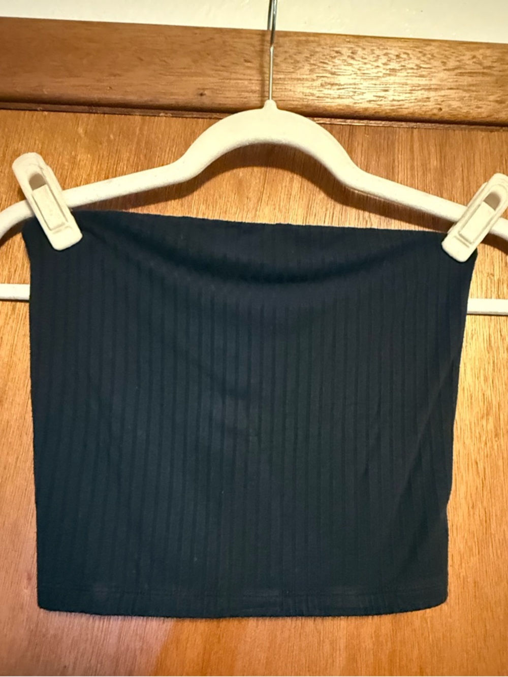 🖤American Eagle Outfitters Black Ribbed Strapless Tube Crop Top